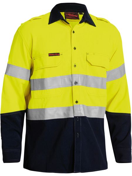 Bisley - Men's TenCate Tecasafe® Plus 700 Taped Hi Vis FR Vented Shirt - BS8082T