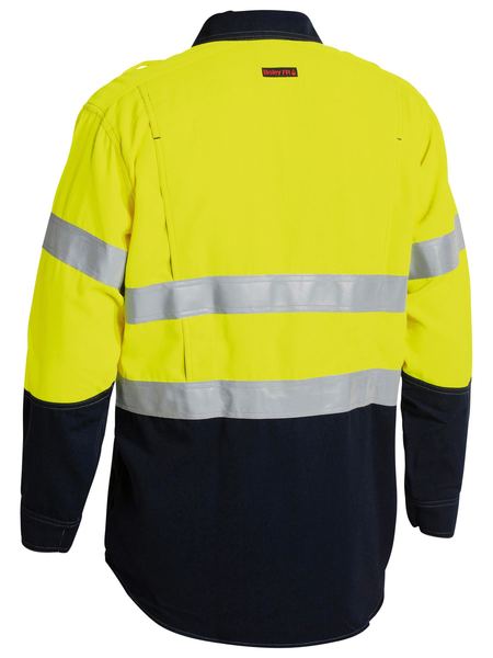 Bisley - Men's TenCate Tecasafe® Plus 700 Taped Hi Vis FR Vented Shirt - BS8082T