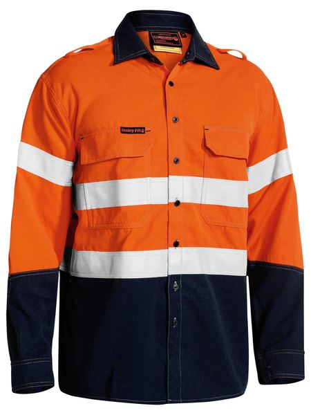 Bisley - Men's TenCate Tecasafe® Plus 700 Taped Hi Vis FR Vented Shirt - BS8082T