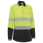 Workit Womens Long Sleeve Polo Shirt - 5014T
