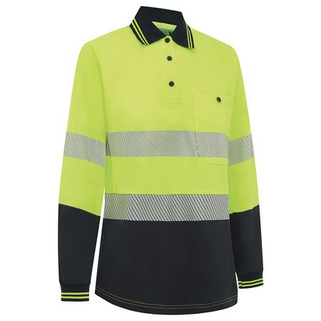 Workit Womens Long Sleeve Polo Shirt - 5014T