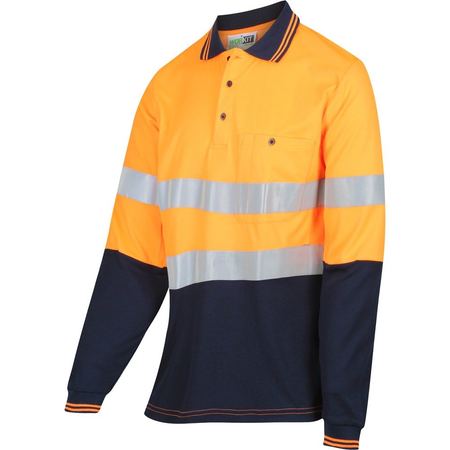 Workit Womens Long Sleeve Polo Shirt - 5014T
