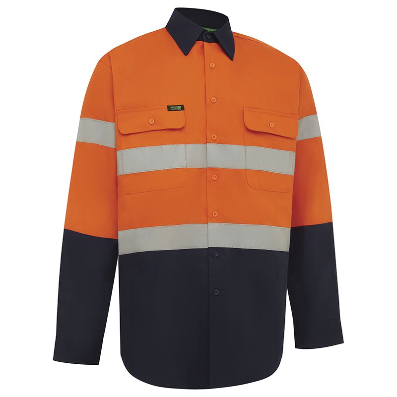 Workit Hi Vis 2 Tone Regular Weight Taped Shirt