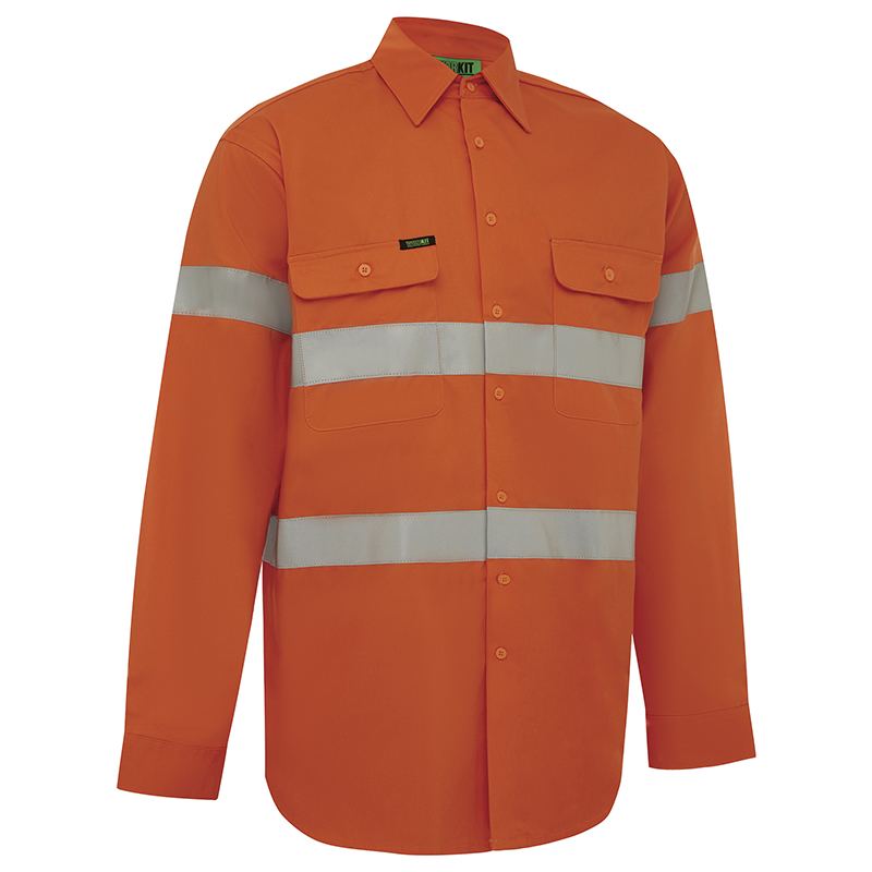 Workit Hi Vis 2 Tone Regular Weight Taped Shirt