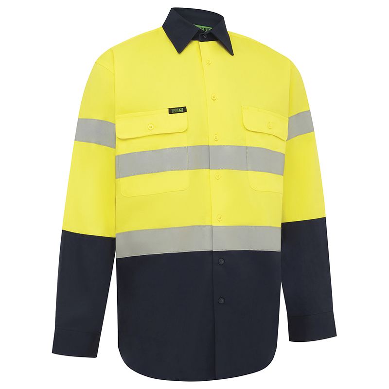 Workit Hi Vis 2 Tone Regular Weight Taped Shirt