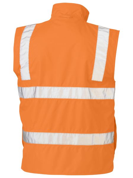 Bisley - Unisex Taped Hi Vis Rail Wet Weather Vest - BV0364T