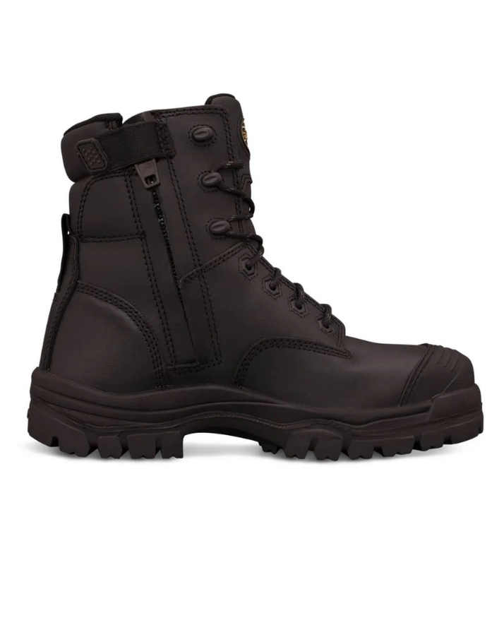 Oliver - 150mm Black Zip Sided Boot