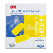 3M E-A-Rsoft Yellow Neons Uncorded Earplug (200 Pairs) 312-1250