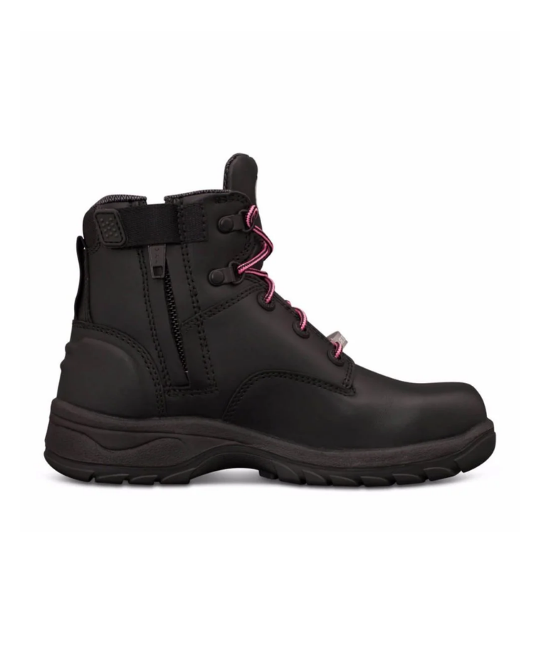 Oliver - Ladies Black Zip Sided Boot