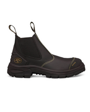 Oliver - Black Elastic Sided Boot