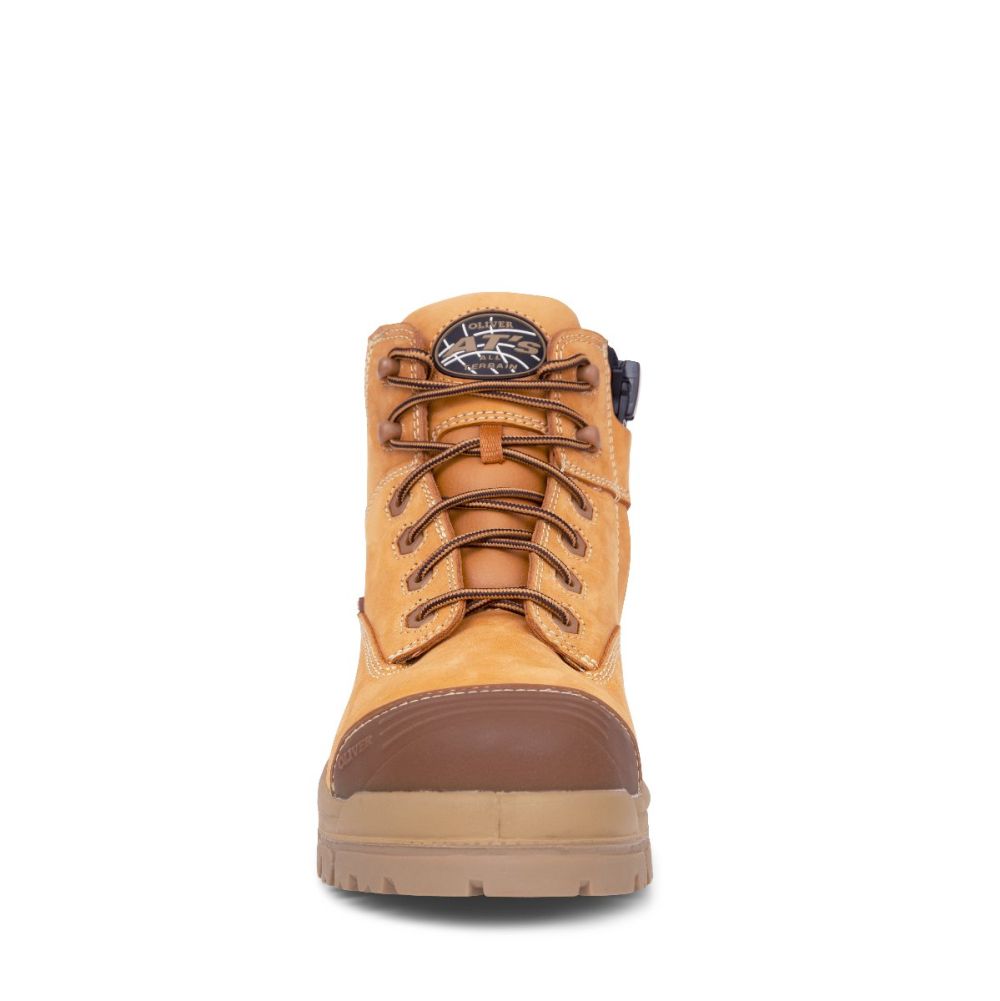Oliver - 130mm Wheat Zip Sided Boot