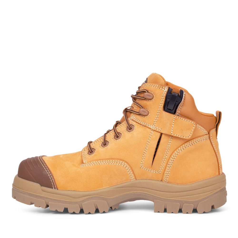 Oliver - 130mm Wheat Zip Sided Boot
