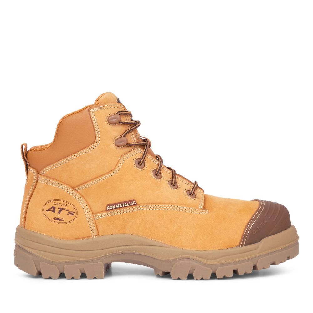Oliver - 130mm Wheat Zip Sided Boot