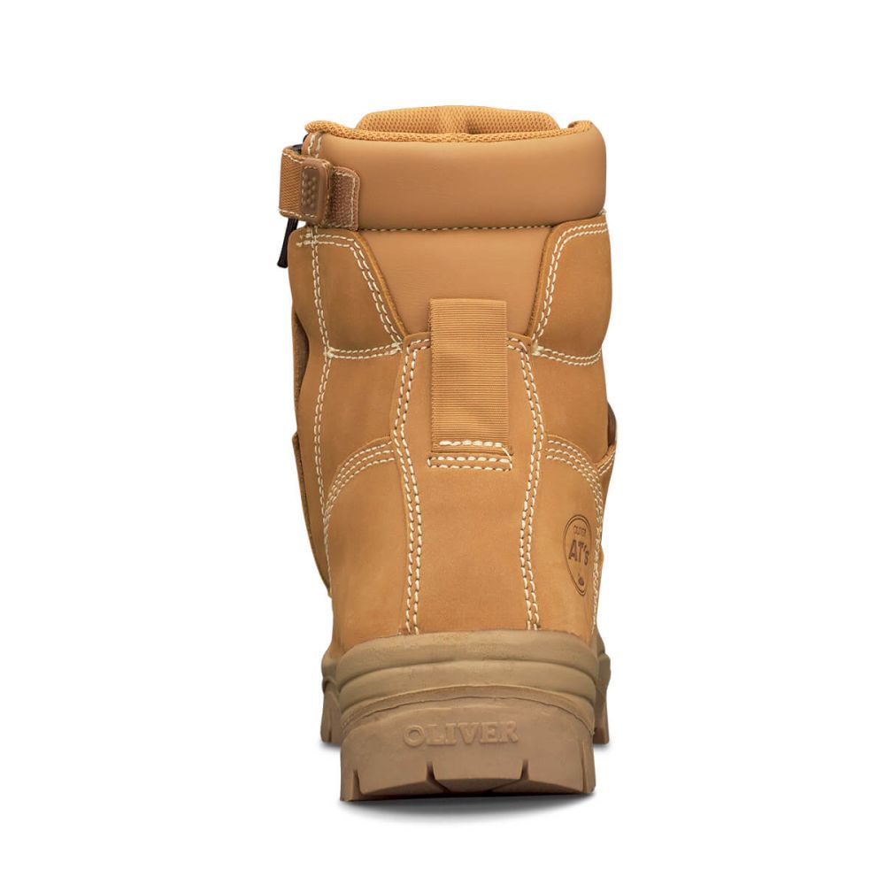 Oliver - 150mm Wheat Zip Sided Boot