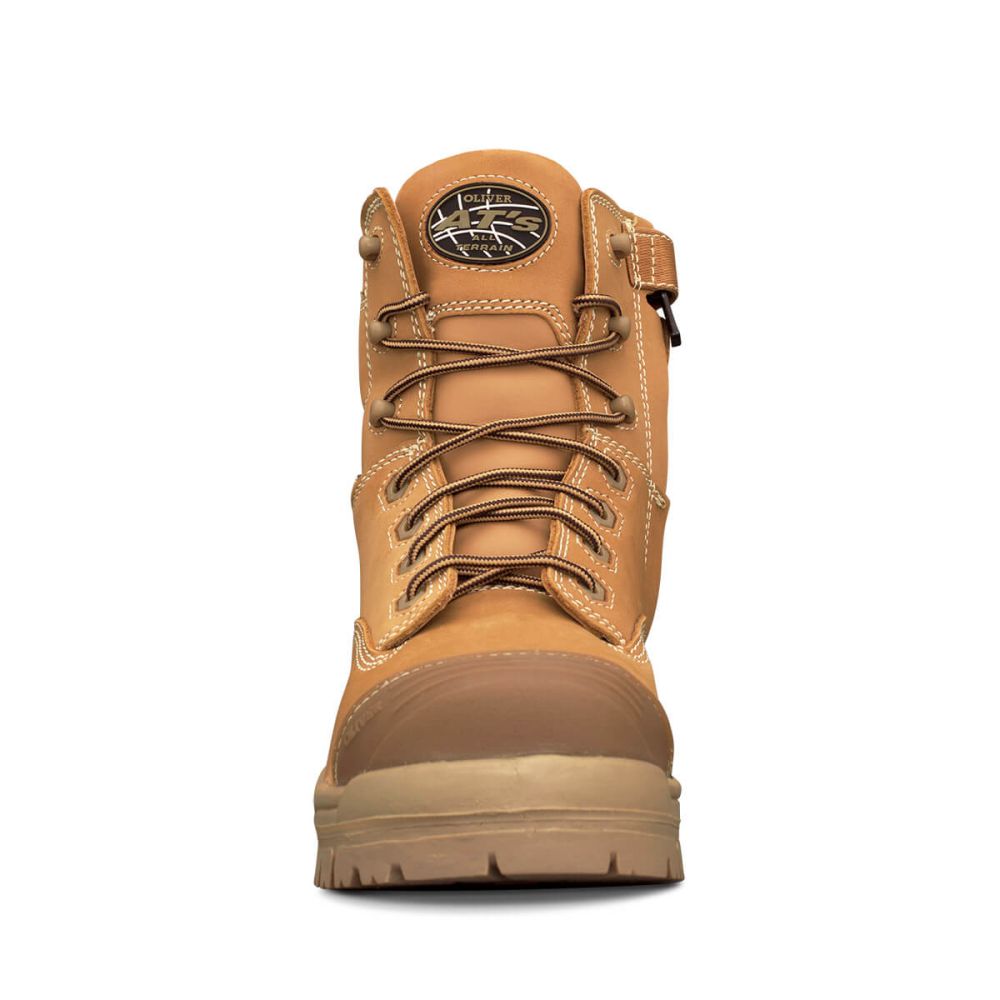Oliver - 150mm Wheat Zip Sided Boot
