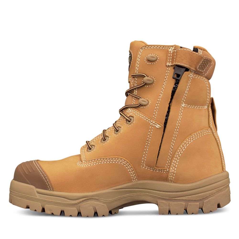 Oliver - 150mm Wheat Zip Sided Boot