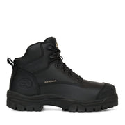 Oliver - 130mm Black Zip Sided Hiker Boot