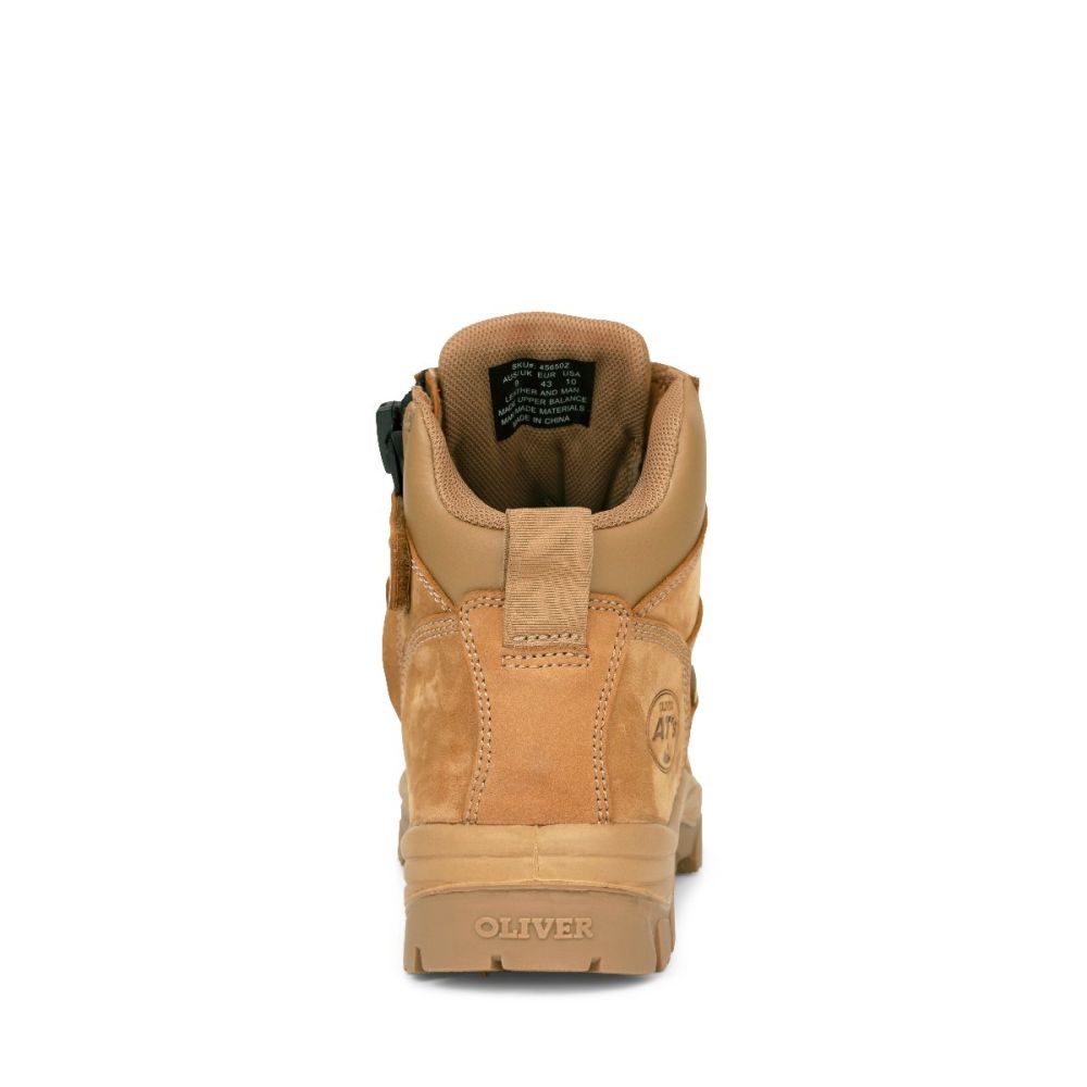 Oliver - 130mm Stone Zip Sided Boot