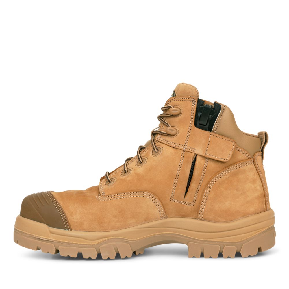 Oliver - 130mm Stone Zip Sided Boot