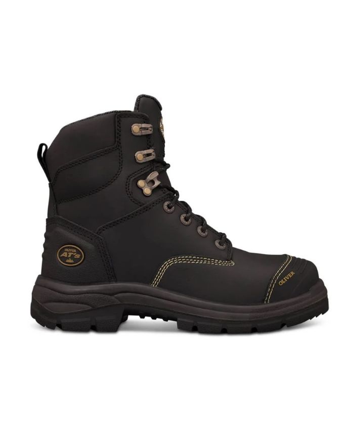 Oliver -  150mm Black Lace Up Boot
