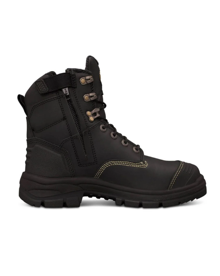Oliver - 150mm Black Zip Sided Boot