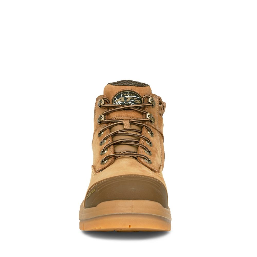 Oliver - 130mm Stone Zip Sided Boot