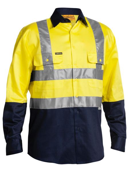 Bisley - Men's Taped Hi Vis Drill Shirt - BS6267T