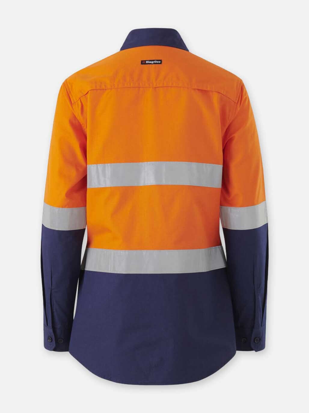 KingGee - Womens Workcool Vented Spliced Shirt Taped Long Sleeve - K44227