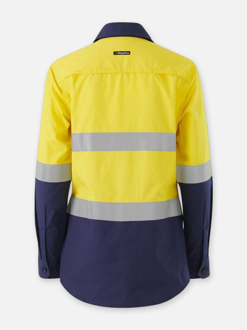 KingGee - Womens Workcool Vented Spliced Shirt Taped Long Sleeve - K44227