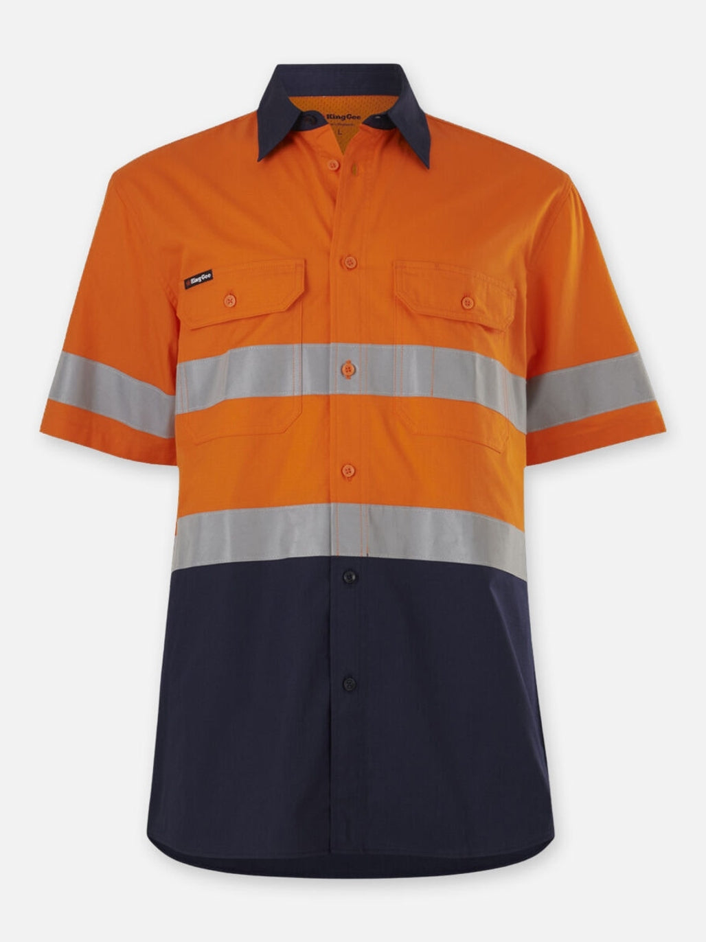 KingGee - Men's Workcool Vented Spliced Shirt Taped Short Sleeve - K54911