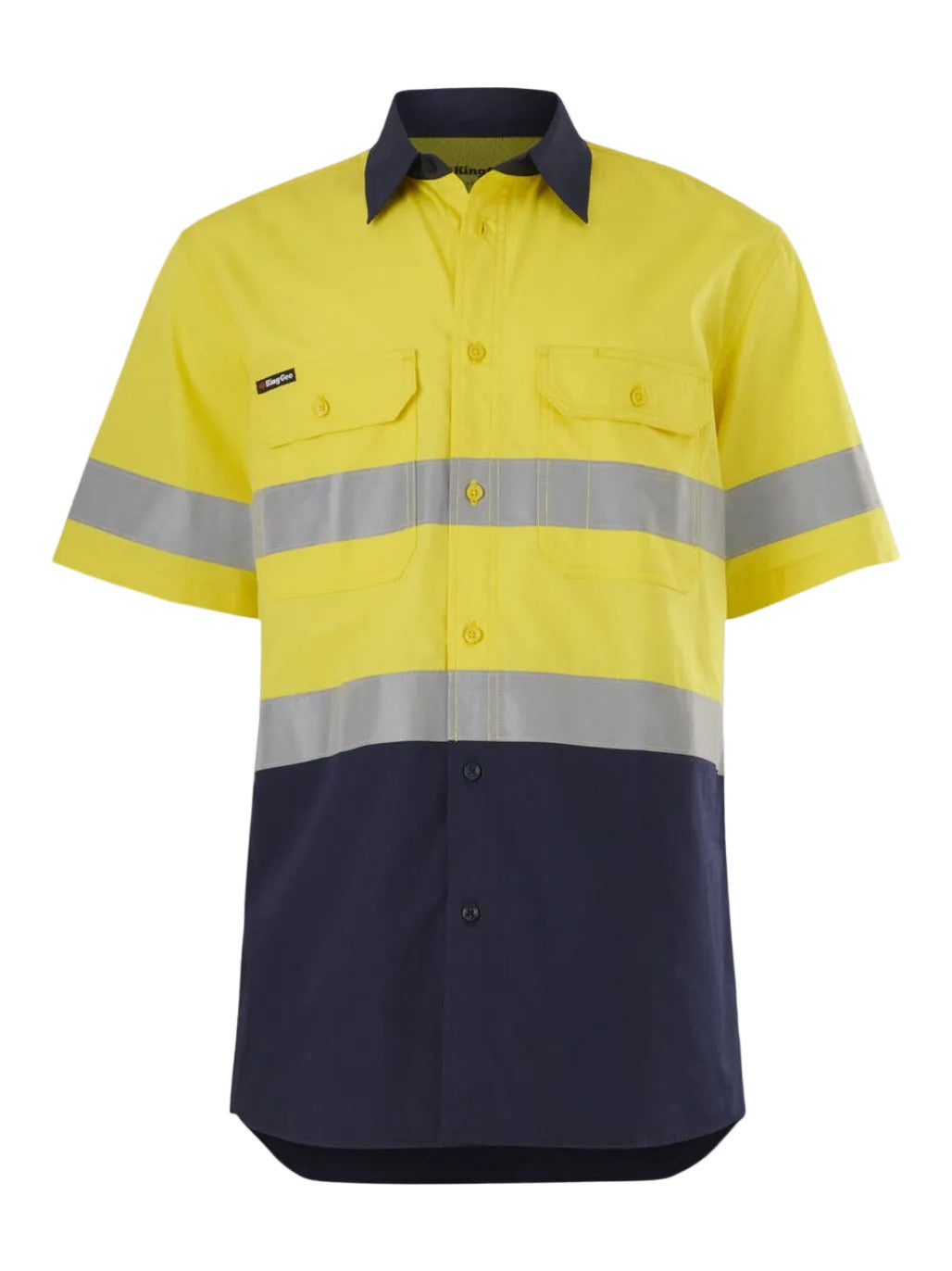 KingGee - Men's Workcool Vented Spliced Shirt Taped Short Sleeve - K54911