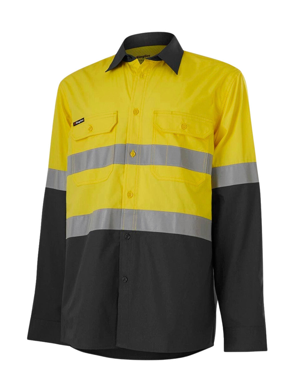 KingGee - Men's Workcool Vented Spliced Shirt Taped Long Sleeve - K54913
