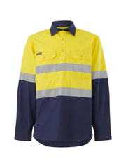 KingGee - Men's Workcool Vented Closed Front Spliced Shirt Taped Long Sleeve - K54914