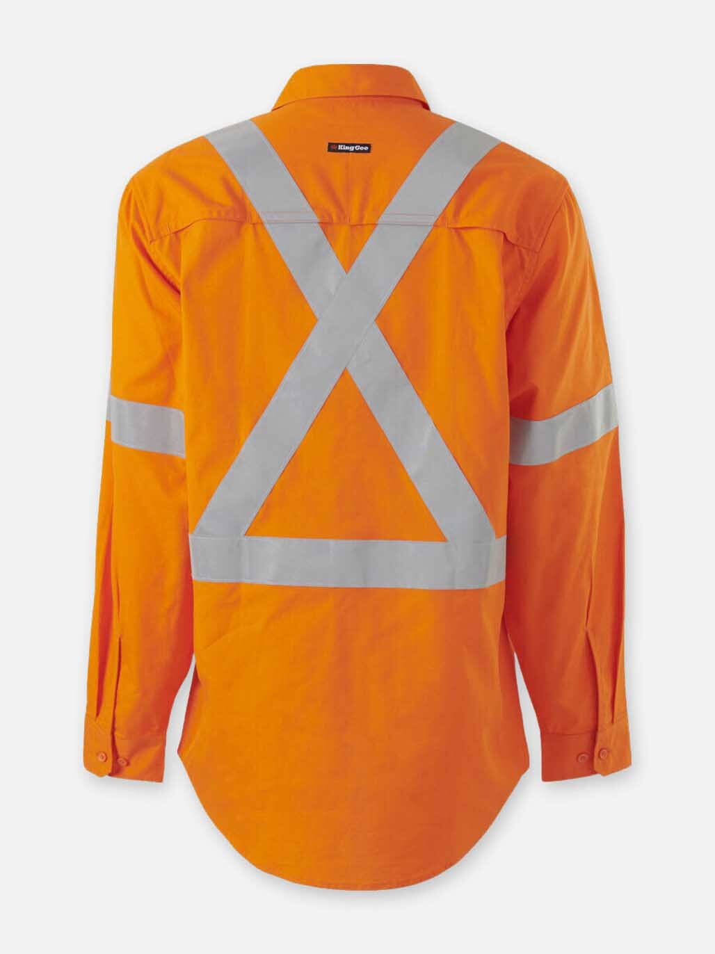 KingGee - Men's Workcool Vented X Back Shirt Long Sleeve -  K54917