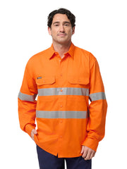 KingGee - Men's Originals Hi Vis Vented Taped Long Sleeve Shirt -  K54932