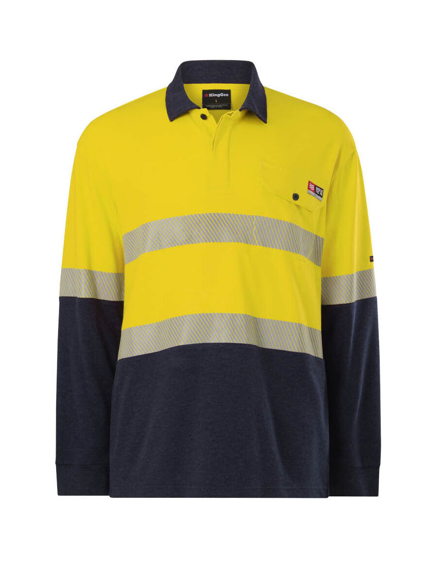 KingGee - Shieldtec FR Hi-Vis Spliced Polo with FR Tape - K84008
