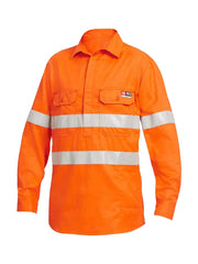 KingGee - Men's ShieldTec FR Hi Vis Closed Front Taped Shirt PPE2 - Y04150