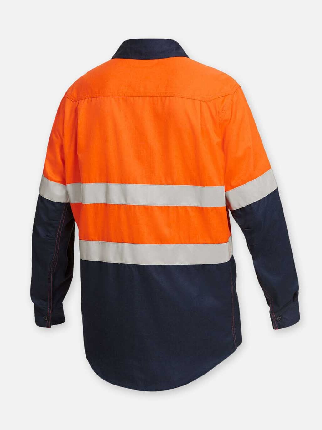 KingGee - Unisex ShieldTec FR Hi-Vis 2 Tone Taped Shirt PPE2 - Y04350