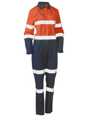 Bisley - Women's Taped Hi Vis Cotton Drill Coverall - BCL6066T