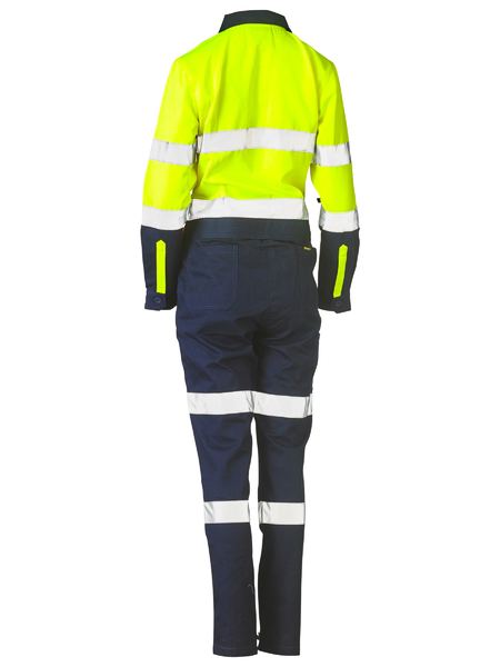 Bisley - Women's Taped Hi Vis Cotton Drill Coverall - BCL6066T