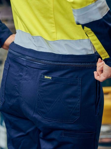 Bisley - Women's Taped Hi Vis Cotton Drill Coverall - BCL6066T
