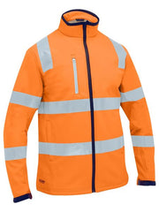 Bisley - Men's Taped Hi Vis Soft Shell Jacket - BJ6058T
