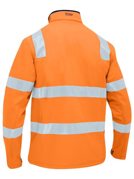 Bisley - Men's Taped Hi Vis Soft Shell Jacket - BJ6058T