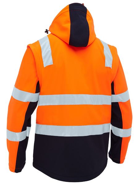 Bisley - Men's Taped Two Tone Hi Vis 3 in 1 Soft Shell Jacket - BJ6078T