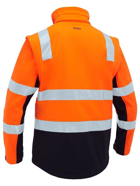 Bisley - Men's Taped Two Tone Hi Vis 3 in 1 Soft Shell Jacket - BJ6078T