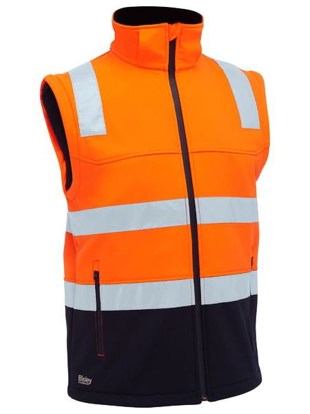 Bisley - Men's Taped Two Tone Hi Vis 3 in 1 Soft Shell Jacket - BJ6078T