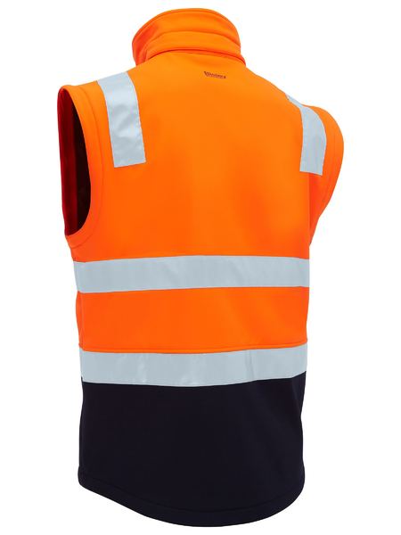 Bisley - Men's Taped Two Tone Hi Vis 3 in 1 Soft Shell Jacket - BJ6078T