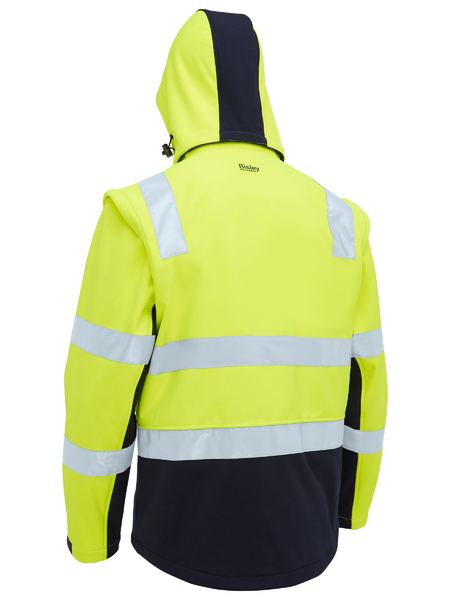 Bisley - Men's Taped Two Tone Hi Vis 3 in 1 Soft Shell Jacket - BJ6078T