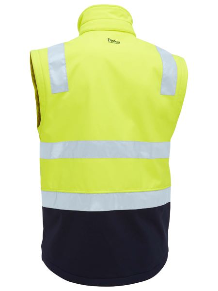 Bisley - Men's Taped Two Tone Hi Vis 3 in 1 Soft Shell Jacket - BJ6078T
