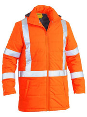 Bisley - Unisex Taped Hi Vis Puffer Jacket with X Back - BJ6379XT